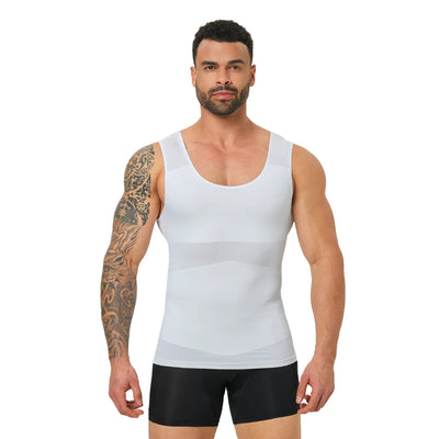 Men's Shapewear Tank Top Tummy Control Compression Vest | SAMAG