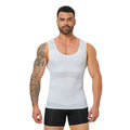 Men's Shapewear Tank Top Tummy Control Compression Vest Cool Fabric Slim Fit Undershirt Summer Gym Training Casual Daily