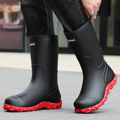 Men's Rain Boots Long Tube Water Shoes Non-slip | SAMAG