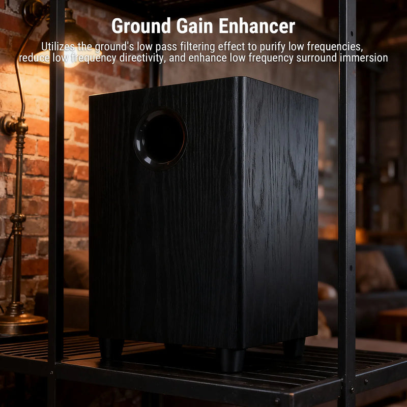 Home Theater Subwoofer 100W Home Subwoofer 6.5 Inch Independent Passive Subwoofer Speaker Plug and Play for Home Theater Party