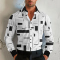 New Men's Long Sleeve Shirt Wave Button Casual Street | SAMAG