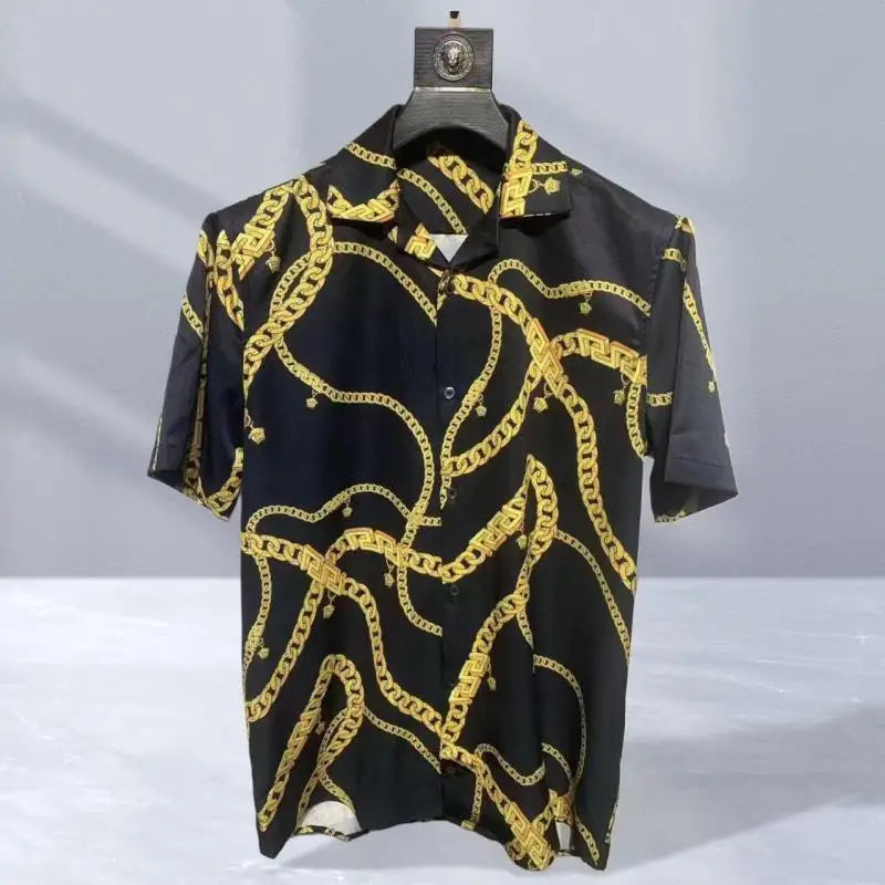 Vintage men's luxurious gold Baroque chain patterned | SAMAG