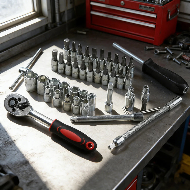 Car Disassembly Tools Tool Kit Full Set Socket Wrench Several Repair Wrenches Box Complete Ratchet Toolbox Special Auto Parts
