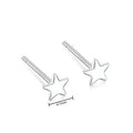 925 Sterling Silver Hypoallergenic Stud Earrings for Women Moon Star of David Maple Leaf Heart Lightning Earrings S999 Jewelry
