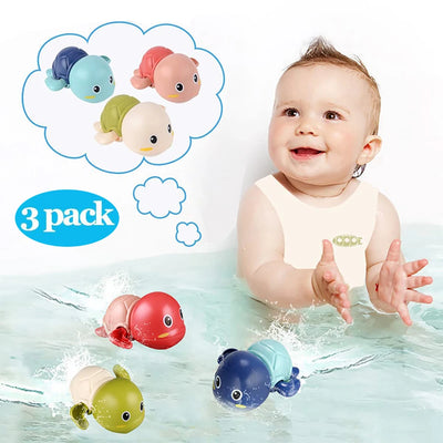 3 Pack Bath Toys Cute Swimming Turtle Animal Floating | SAMAG