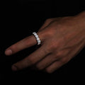 5mm D Color Moissanite Row Ring 925 Sterling Silver Diamond Wedding Band Rings For Women Certified Fine Jewelry Gift Houtros
