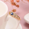 Real 14k Gold Diamond Ring for Women To Join Party Peridot Gemstone Anillos De Wedding Diamante Engagement - Visuel 2 | SAMAG