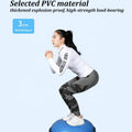 Explosion-proof Pilates Jump Ball Hemisphere Yoga Sponge Handle Balance Hemisphere Pilates Wave Speed Ball
