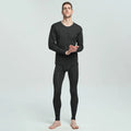 Thermal Underwear Set for Men, 100% Merino Wool, Breathable Tops and Pants, 200GSM Weight Set, Winter