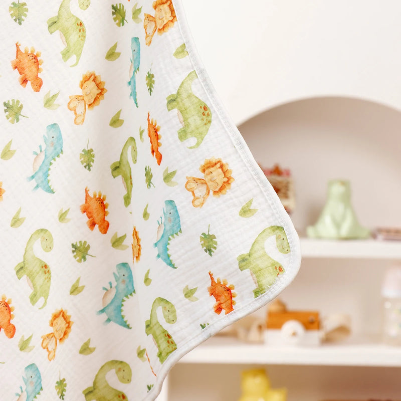 Happyflute Hooded Baby Towel 1Pc Cotton Soft Absorbent Reusable Washable Comfortable Gentle Care Newborn Toddler Bath Wrap