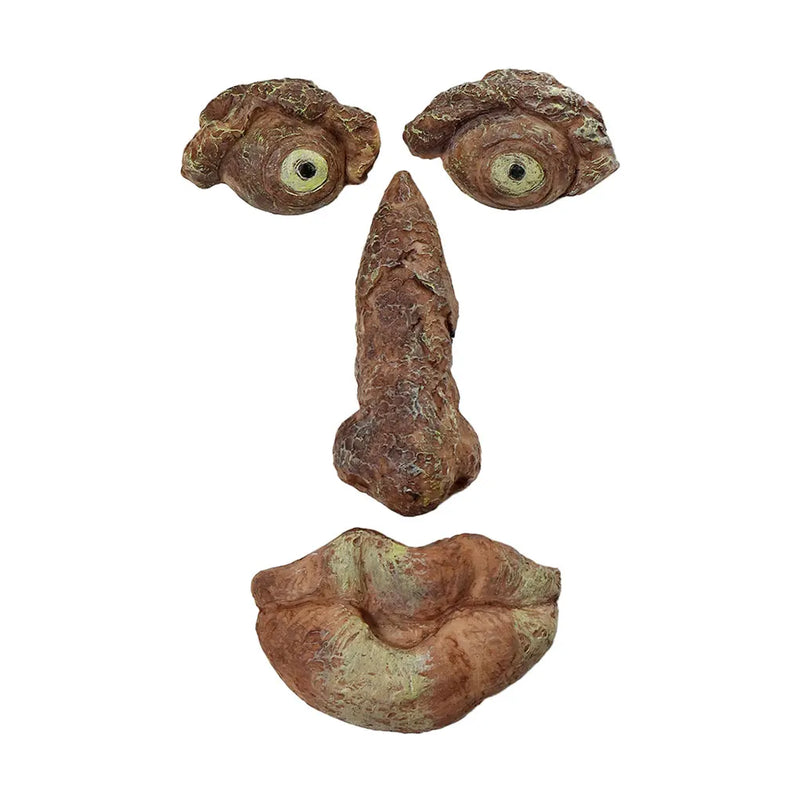 Resin Enchanting Garden With Tree Face Decoration Materials Multi Scene Application Bark Ghosts Face Garden Ornament Decor Face