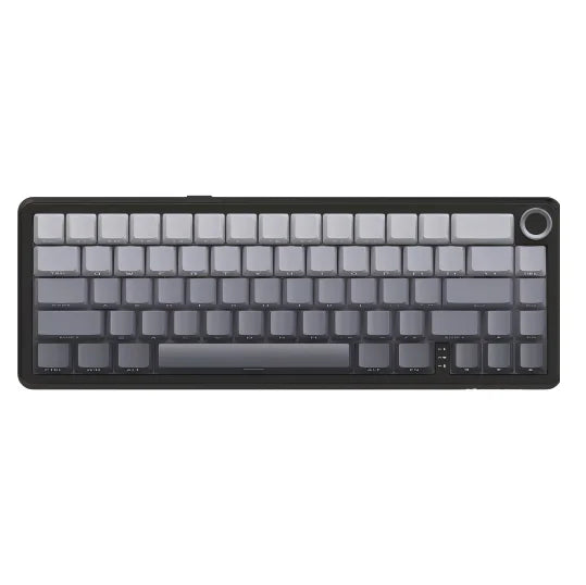 ATTACK SHARK X66 Bluetooth Wireless Wired Mechanical Keyboard RGB Gasket Hot Swappable Knob Side Printed PBT Keycaps for Gaming