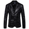 Spring and Autumn new men's leather jacket, British men's locomotive leather jacket