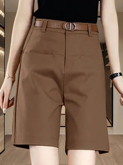 New Women's Casual Pants High Waist Slimming Five - Quarter | SAMAG