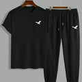 Hot selling new eagle print breathable round neck T-shirt and pants set for summer outdoor leisure fashion two-piece set