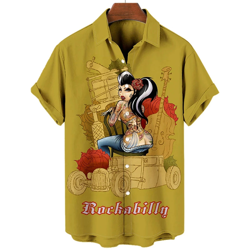 Hawaiian Vacation Men Shirt 3D Printed Man/Women Casual | SAMAG