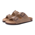 Bebealy Summer Women's Clogs Women's Cork Slippers Soft Beach Sandals Retro Mules With Adjustable Buckles Unisex Home Sandals