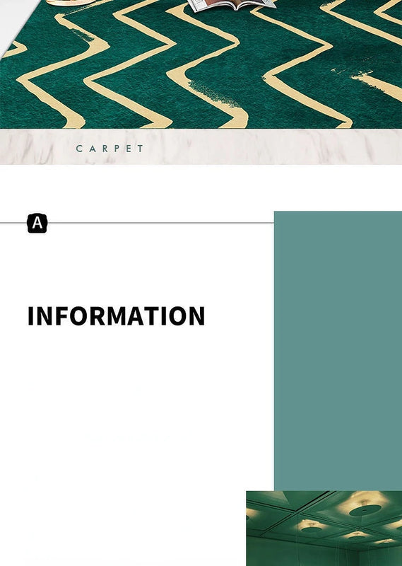 Modern Luxury Rugs Living Room Decoration Home Large Carpet for Bedroom Children's Room Decor Floor Mats Green Porch Doormat