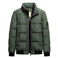 8XL Stand Collar Cotton Parkas Men Autumn Winter Thick Padding Baseball Collar Parkas Men Korean Fashion Outerwear Down Coat Man