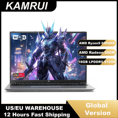 KAMRUI 16inch Laptop AMD Ryzen 9 6900HX 16GB LPDDR5 512GB | SAMAG