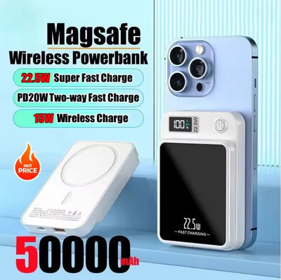 22.5W Portable Charger Wireless 500000mAh Magnetic Power | SAMAG