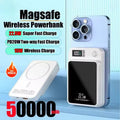 22.5W Portable Charger Wireless 500000mAh Magnetic Power Bank Fast Charging External Battery for IPhone Xiaomi Mags Power Bank