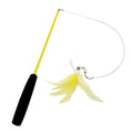 Durable 3-section Cat Teaser Wands Interactive Funny Telescopic Fishing Pole Stick Teaser Cat Accesorios