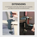 LEAPLIGHT Photography C Clamp with NATO 1/4" and 3/8" Hole for Photo Studio Video DSLR,Cameras Desktop Mount Tables Desk Clamps