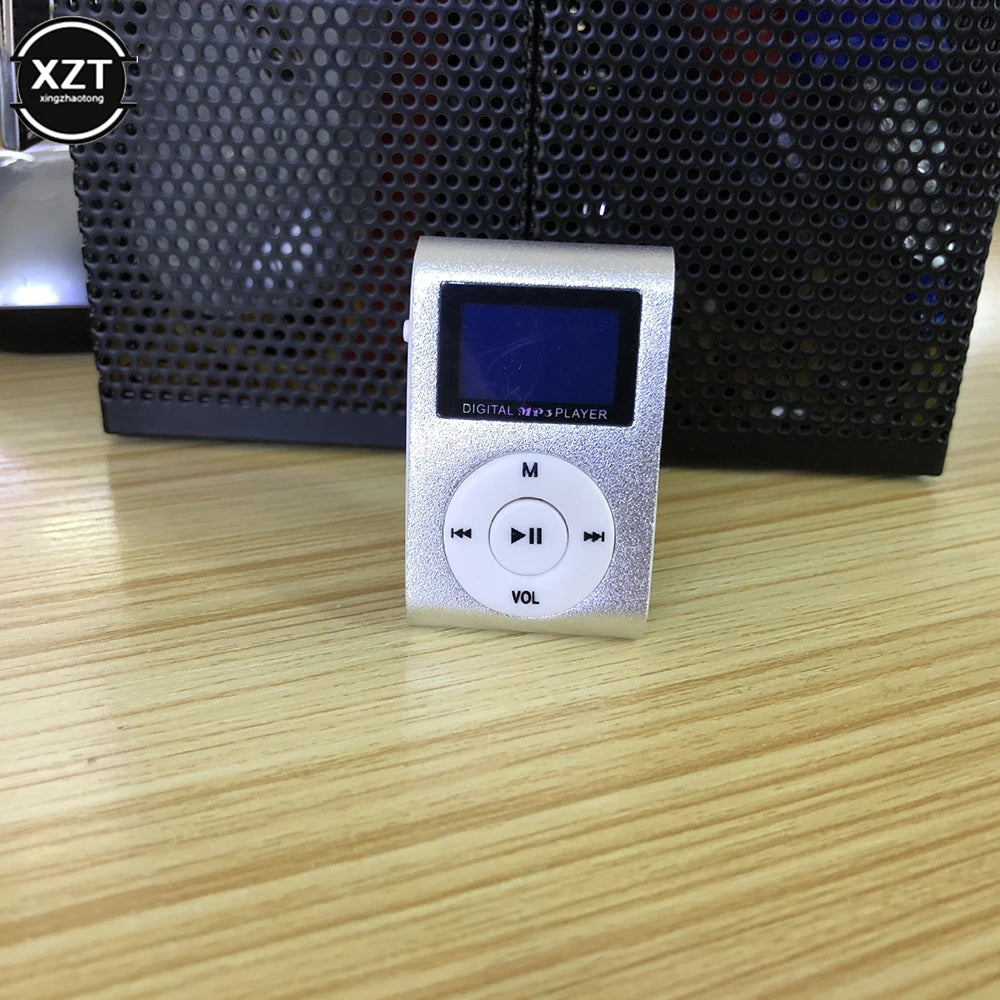 With Screen Metal Clip MP3 Music Player Pluggable Mini Portable Clip MP3 Student Walkman MP3 Music Player Three Playback Modes