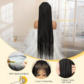 African Braided Hair Wigs Synthetic Full Lace Cornrow Knotless Box Braiding Wigs for Black Women Lace Frontal Crochet Braids Wig