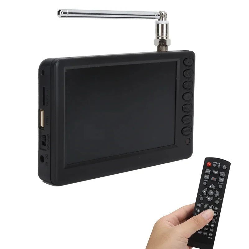 Digital Television LEADSTAR 5‑Inch Pocket Digital TV Portable FM ATV Bracket High‑Resolution Mini TV Multifunctional Mini TV