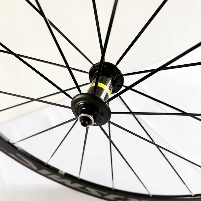 New 700C 30/40/50mm Road bike alloy Bicycle wheelset clincher rims Thru Axle V Disc brake 120 noise 36T Planetary ratchet hubs