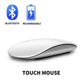 Upgrade Wireless Bluetooth Magic Computer Mouse Rechargeable Touch Slim Ergonomic Dual-Mode Silent PC Mice For Apple Macbook Air