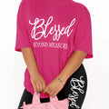 Plus Size Sets for Women Summer 2 Pieces Blessed Printed Offers and Liquidation Everything Cheap Elegant Women's Sets Short Sets