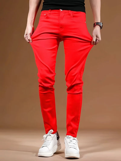 KING JEANS RED Men's Long Pants Bulletproof Business | SAMAG