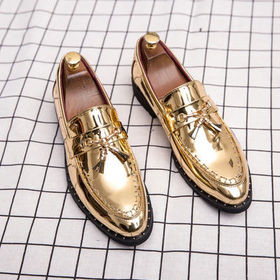 Men's Oxford Shoes Business Casual Party Wedding Gold | SAMAG