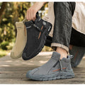 Men's High-Cut Casual Sports Shoes Anti-Slip Wear-Resistant Ankle Boots Outdoor Workwear Footwear for Comfortable Walking