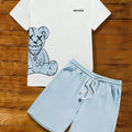 Summer Men's Suit with Bear Print Breathable Lightweight | SAMAG