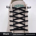 Elastic Lazy Shoelaces Thickened Round Quick Fit One Size Universal Sneaker Accessories For Adults Kids