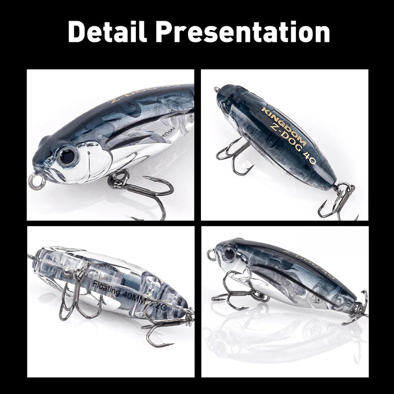 Kingdom Z-Dog Floating Pencil Fishing Lures 40mm 3.2g | SAMAG