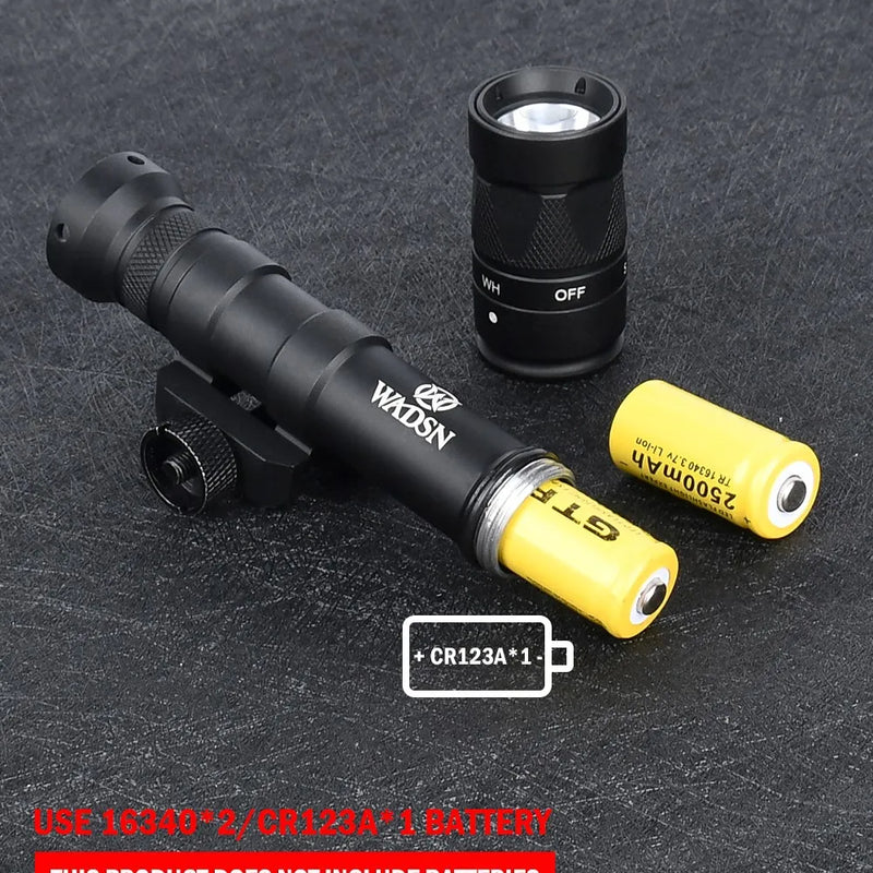 Strobe Flashlight Surefir SF M300 M300W Scout Light WADSN Tactical Torch M600 M600W LED White Lamp Hunting Camping Airsoft X300