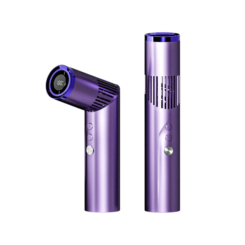 TINSOL 2026 New Lipstick Mini Handheld Fan, Portable Foldable Neck-Hanging Fan with Digital Display and Lighting Function