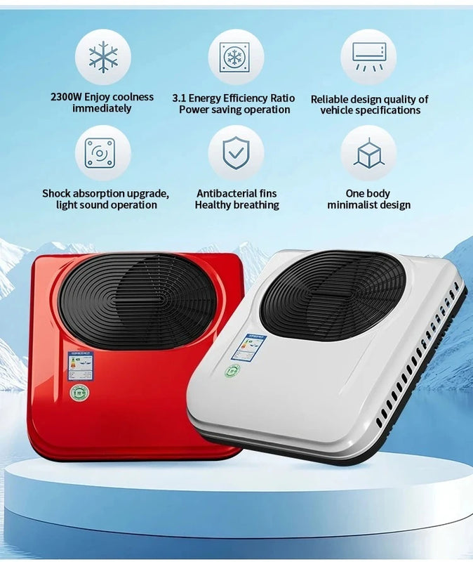 Truck Air Conditioning,DC 12V 24V Rooftop,Roof AC System,Parking Cooling Auto,Vehicle Air Conditioner,For Cars Trucks  Low Noise