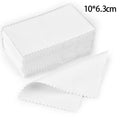 50pcs 10x6.3cm/10x6cm/8x6cm Silver Clean Polishing Cloth Soft Clean Wipe Wiping Cloth For Necklaces Rings Jewelry Clean Tools