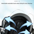 Bicycle Safety Helmet 3C Certified Men's and Women's Adult Children Cartoon Electric Bicycle Motorcycle Half Helmet with Goggles