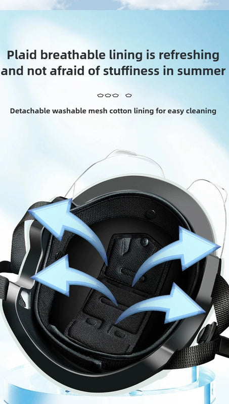 Bicycle Safety Helmet 3C Certified Men's and Women's Adult Children Cartoon Electric Bicycle Motorcycle Half Helmet with Goggles