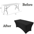 4FT/6FT Plastic Folding Table, Shooting Table, HDPE Portable Picnic Table Outdoor, For Camping, Party, Wedding, Picnic