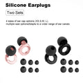 Quiet Ear Plugs for Noise Reduction – Super Soft, Reusable Hearing Protection for Sleep,Swim, Work 8 Ear Tips in XS/S/M/L