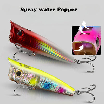 / Topwater Popper 9g 14.5g 18g Floating Rock pop | SAMAG