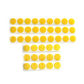 Radots Radiation Exposure Indicator Stickers, 12.7mm Yellow Red Color Change Sterilization Labels
